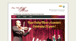 Desktop Screenshot of napavalleymusicassociates.org